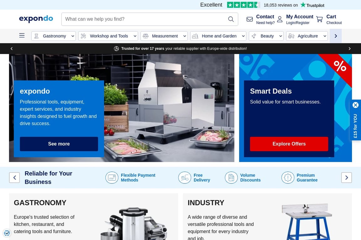 Expondo GMBH homepage