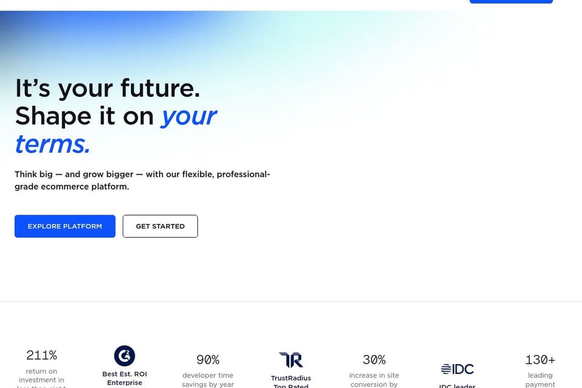 BigCommerce homepage
