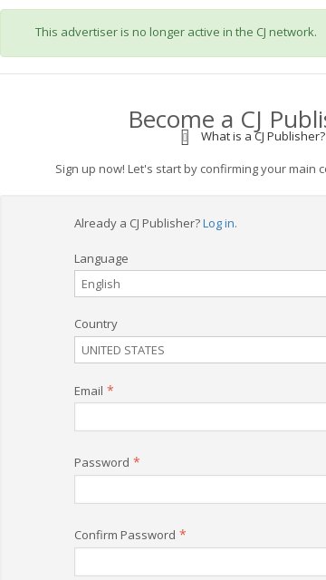 BlueFin Trading Company affiliate program signup page