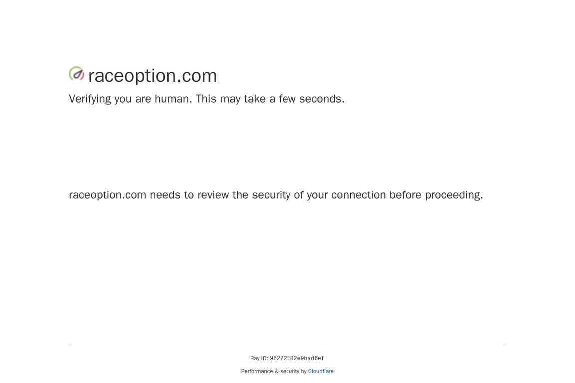 Raceoption homepage