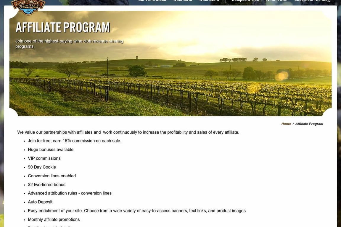 California Wine Club Affiliate Program Everything You Need to Know (2024)