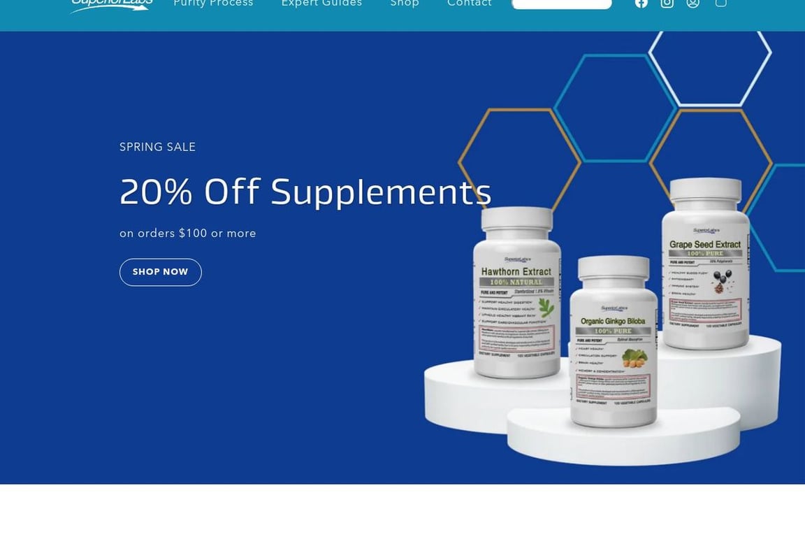 Superior Labs homepage
