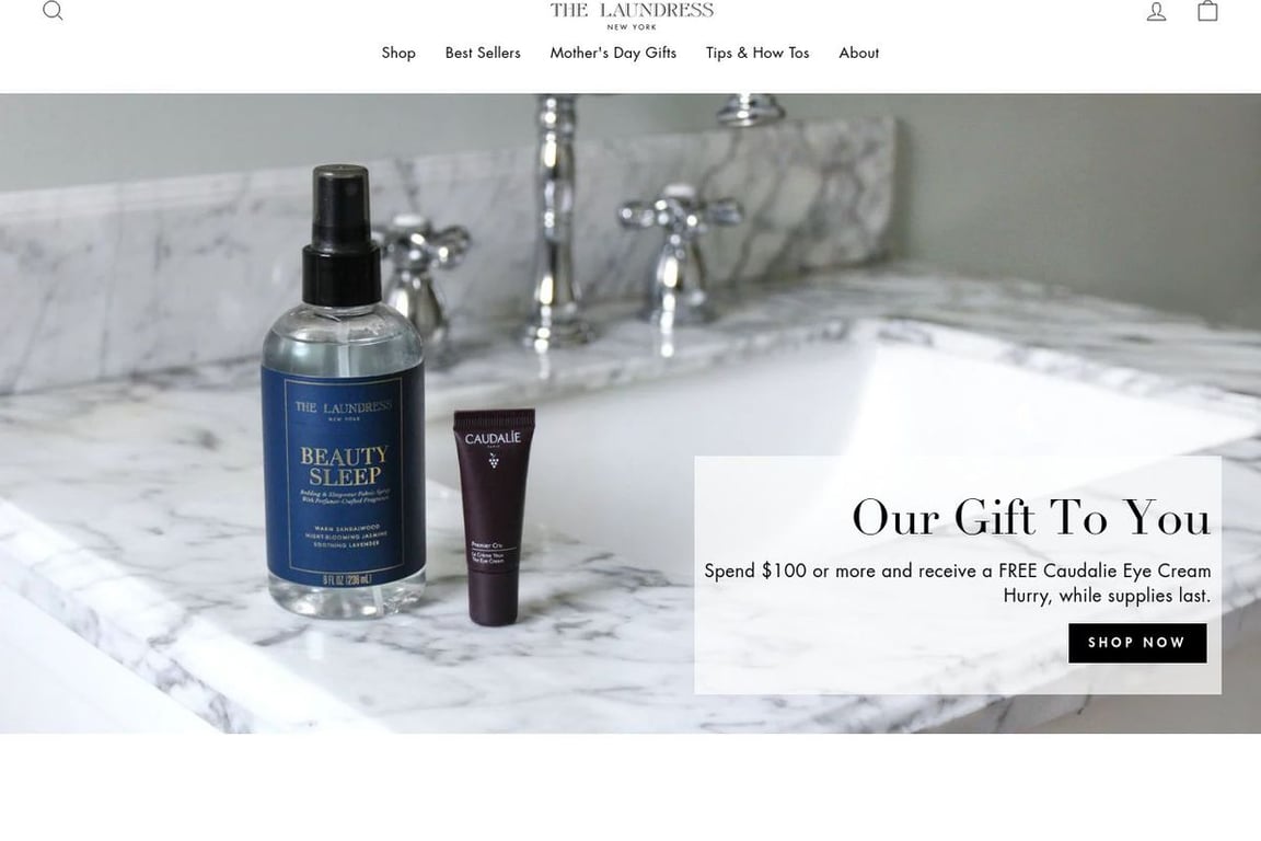 The Laundress homepage