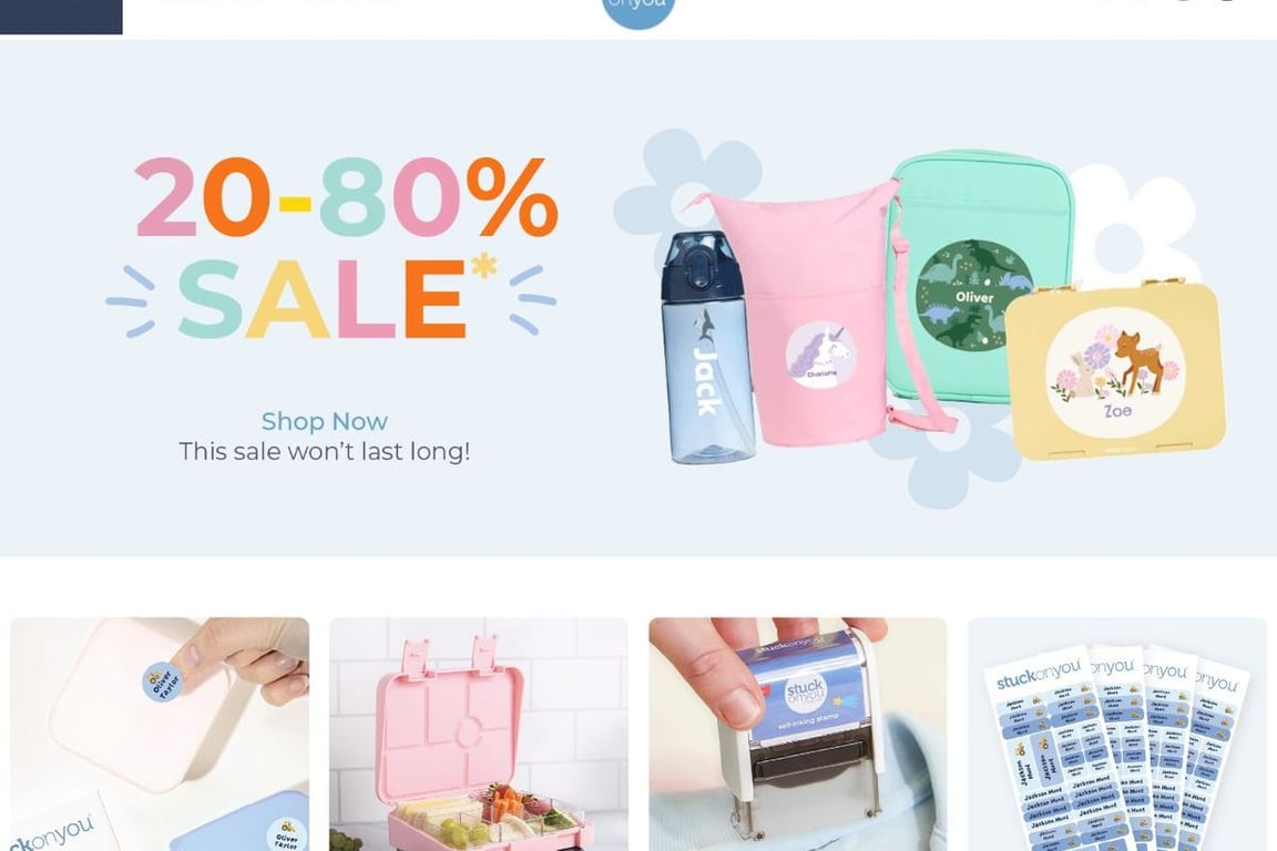 Stuck On You homepage