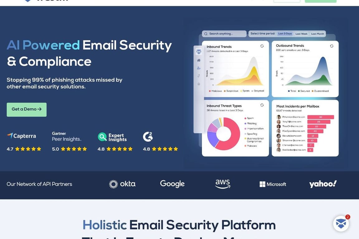Trustifi homepage