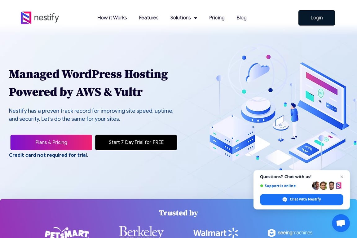 Nestify homepage