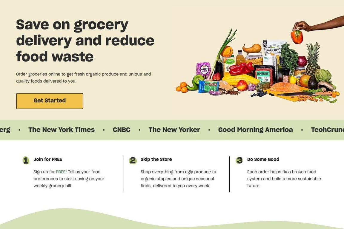 Misfits Market homepage
