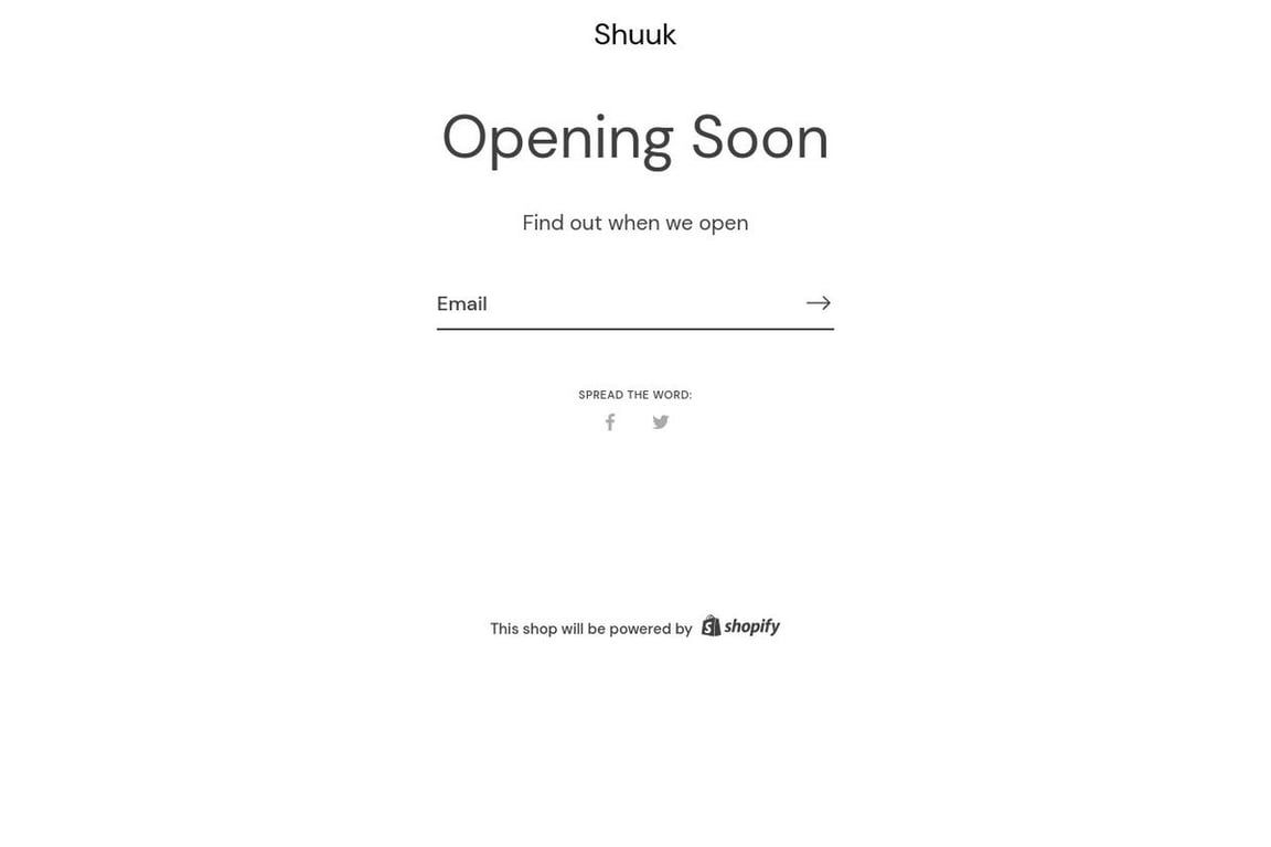 Shuuk.com homepage