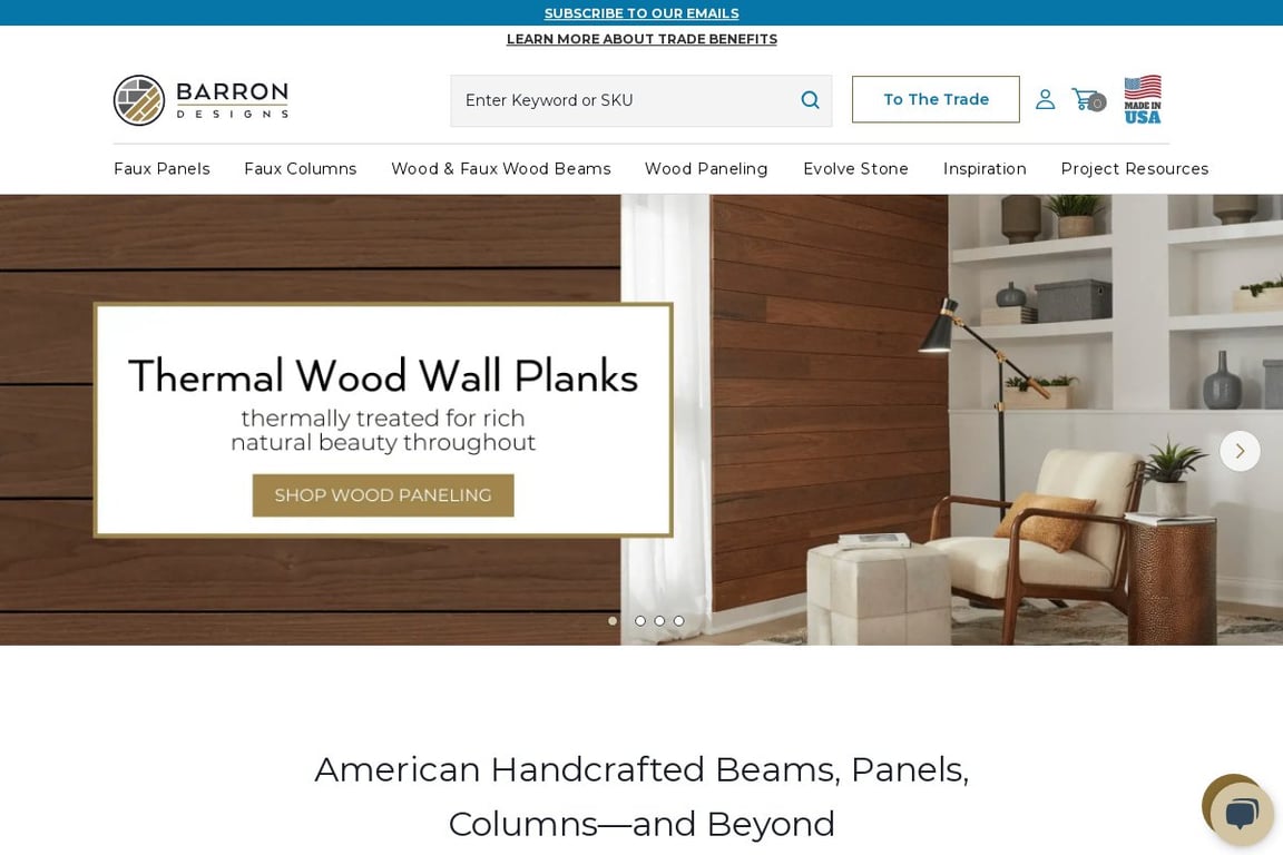 Barron Designs homepage