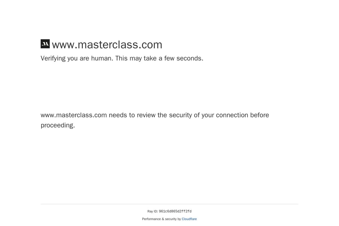 MasterClass homepage