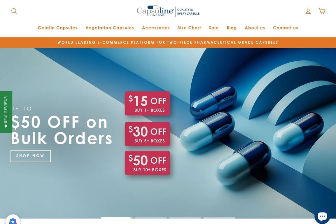 Capsuline homepage