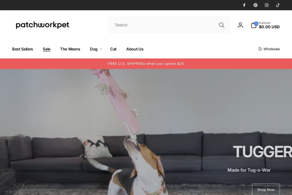 Patchwork Pet homepage