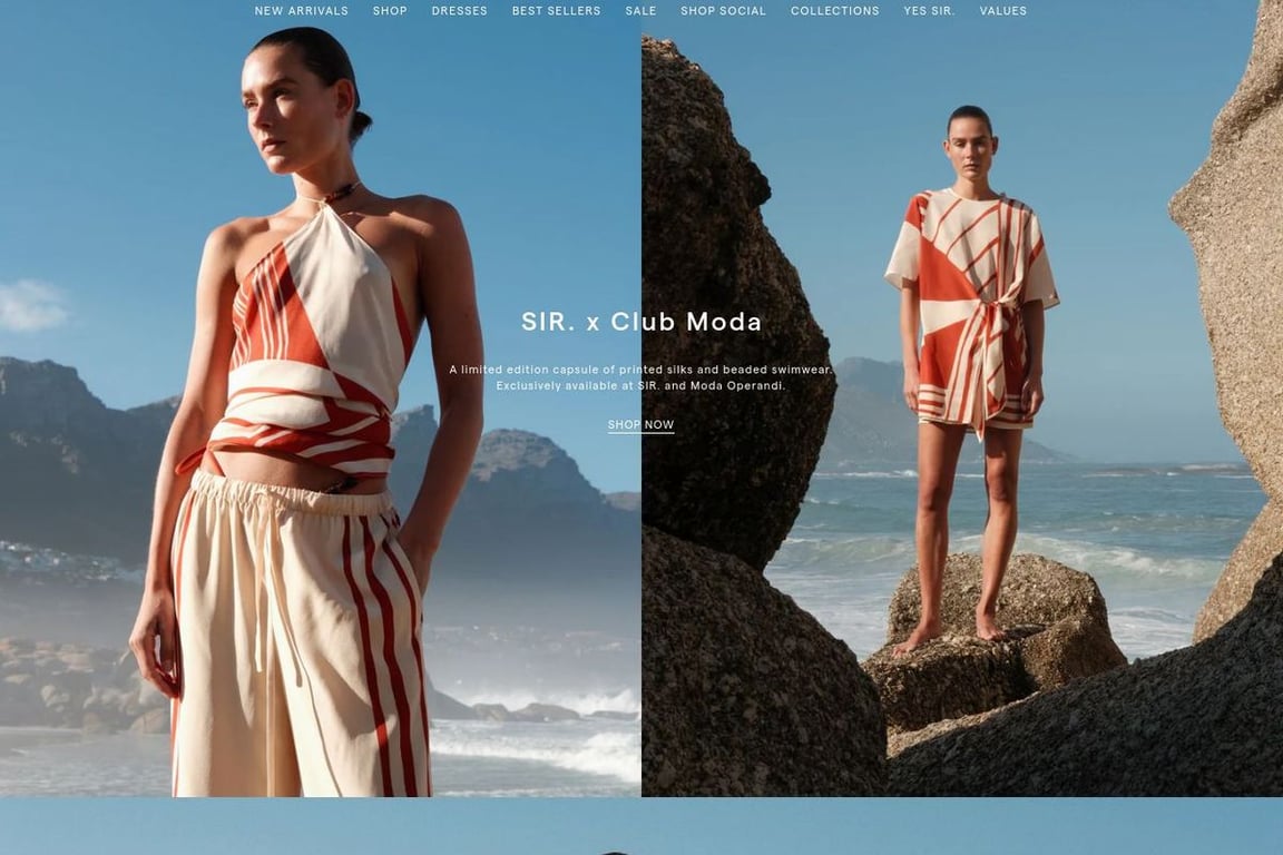 SIR The Label homepage
