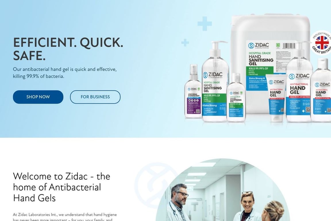 Zidac Laboratories homepage