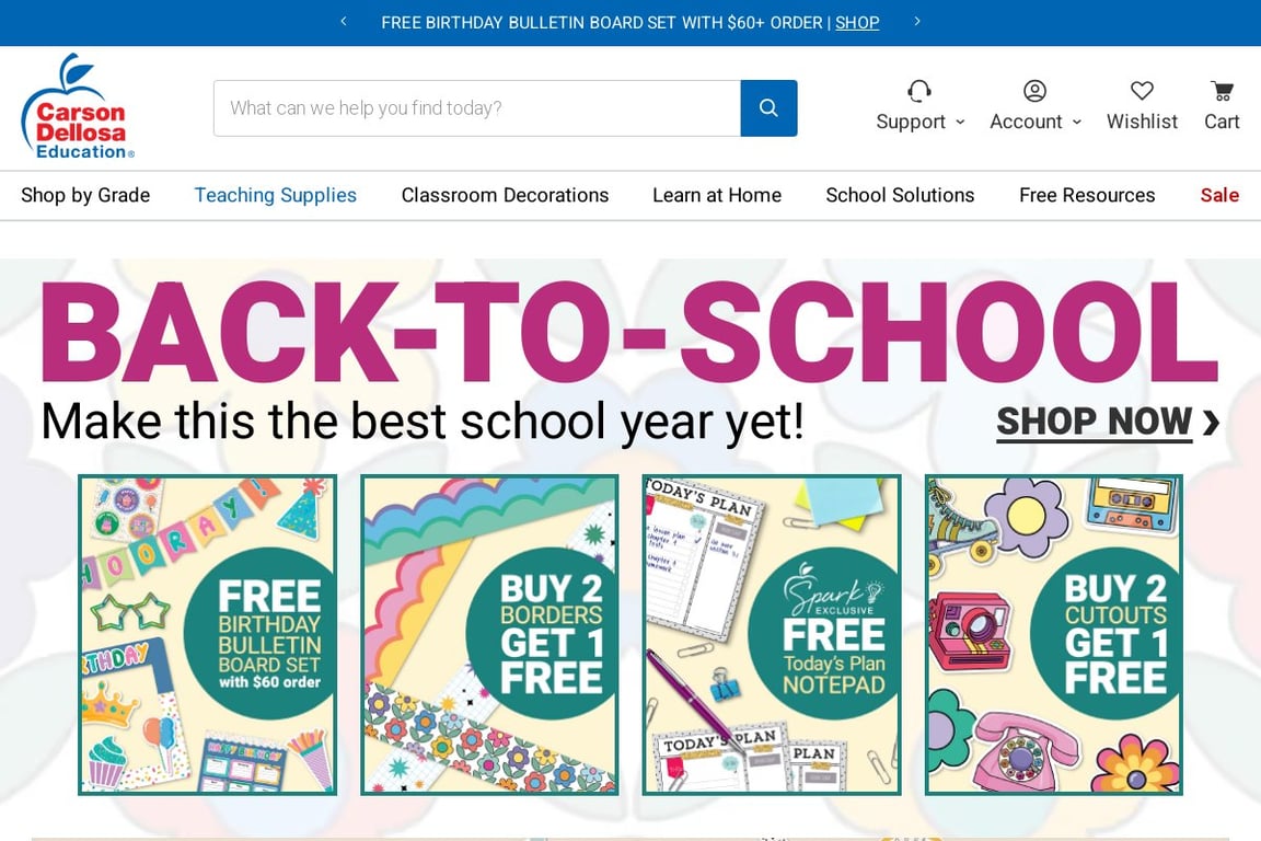 Carson Dellosa Education homepage