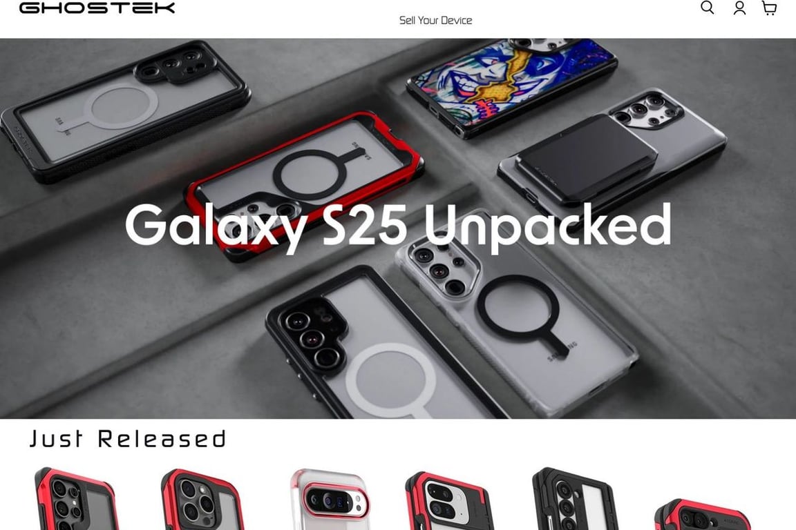 Ghostek homepage