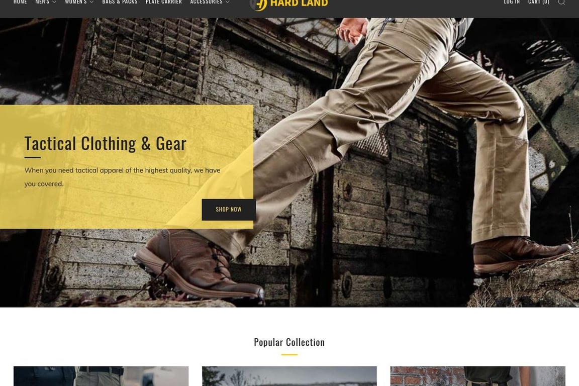 Hard Land homepage