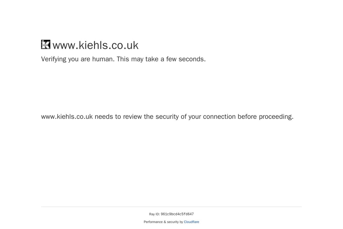 Kiehl’s UK homepage