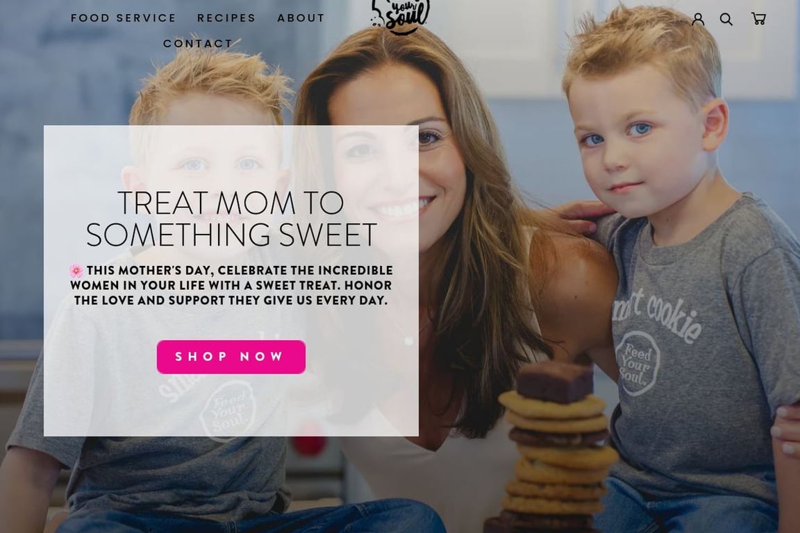 Feed Your Soul Bakery homepage