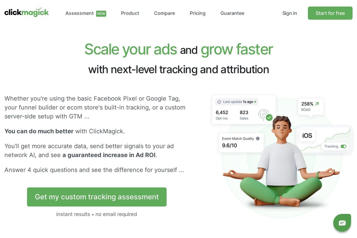 ClickMagick homepage