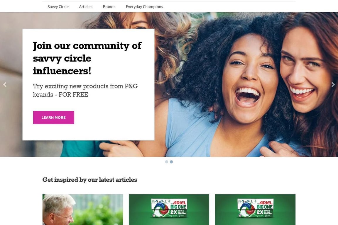 VCM_Supersavvyme homepage