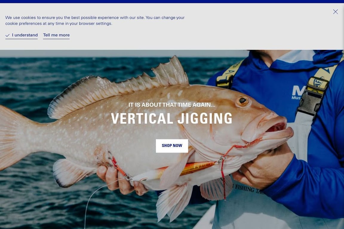Mustad Fishing homepage