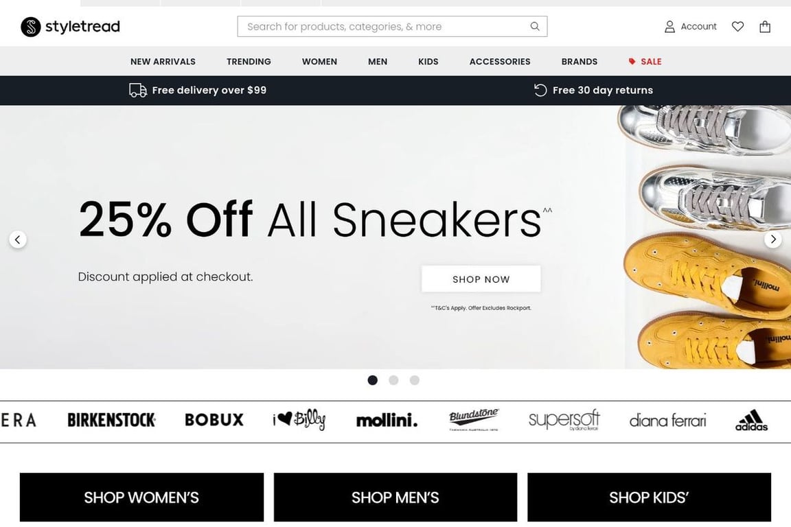 Styletread homepage