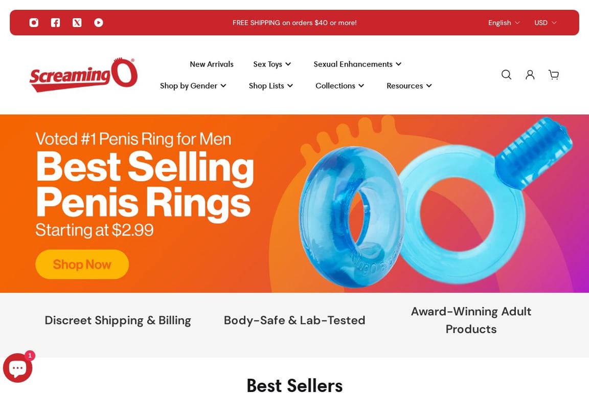 Screaming O homepage