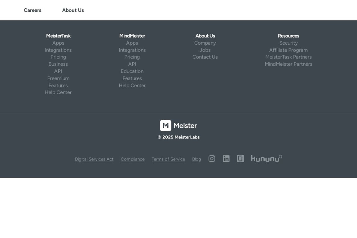 MindMeister affiliate program signup page