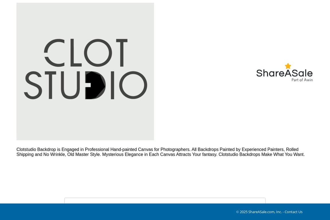 Clotstudio affiliate program signup page