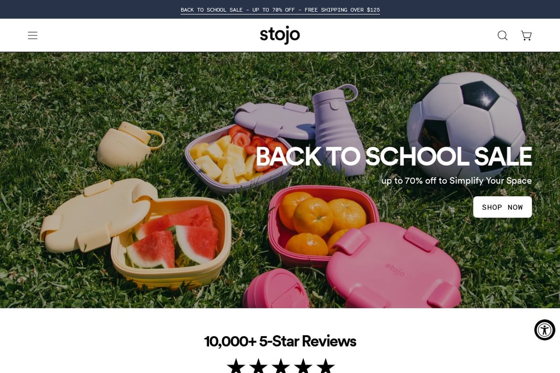 Stojo homepage
