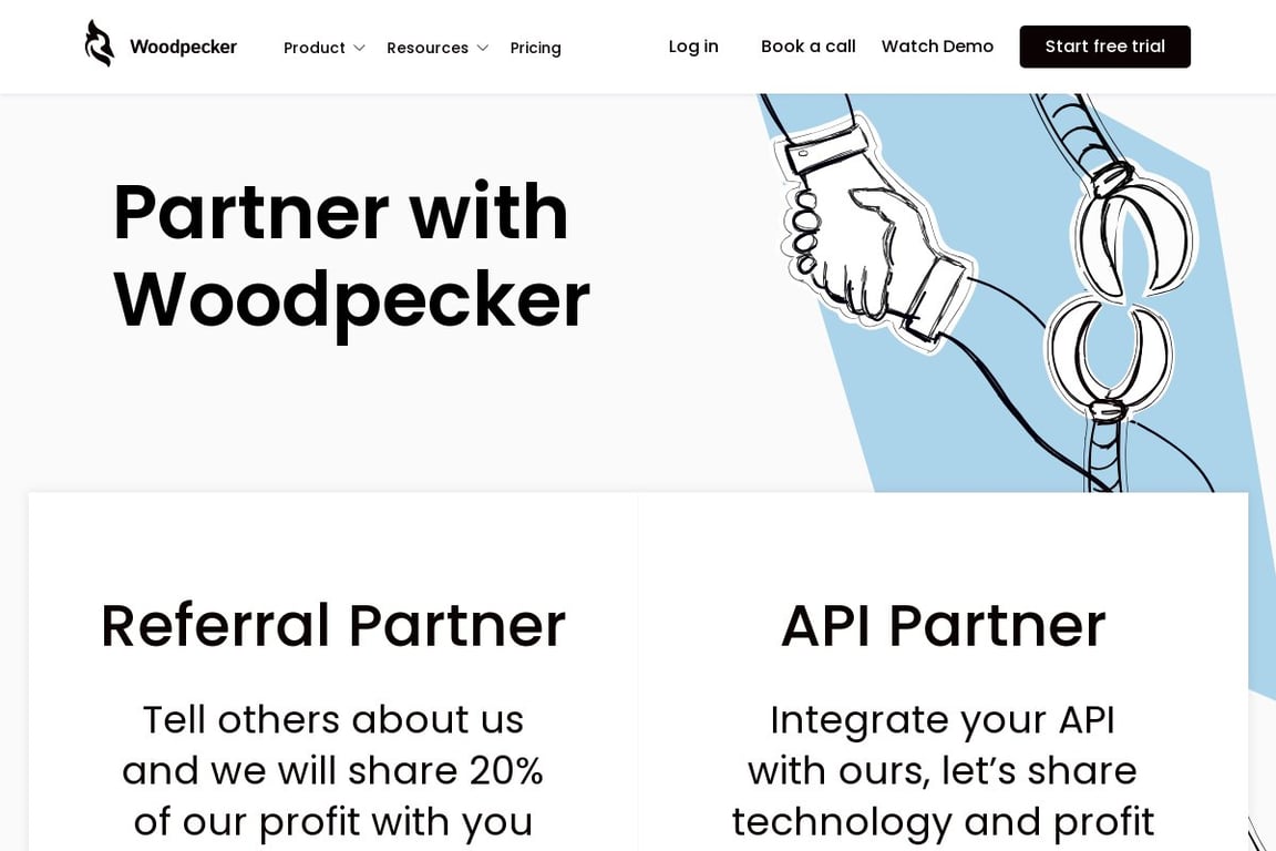 WoodPecker.co affiliate program signup page