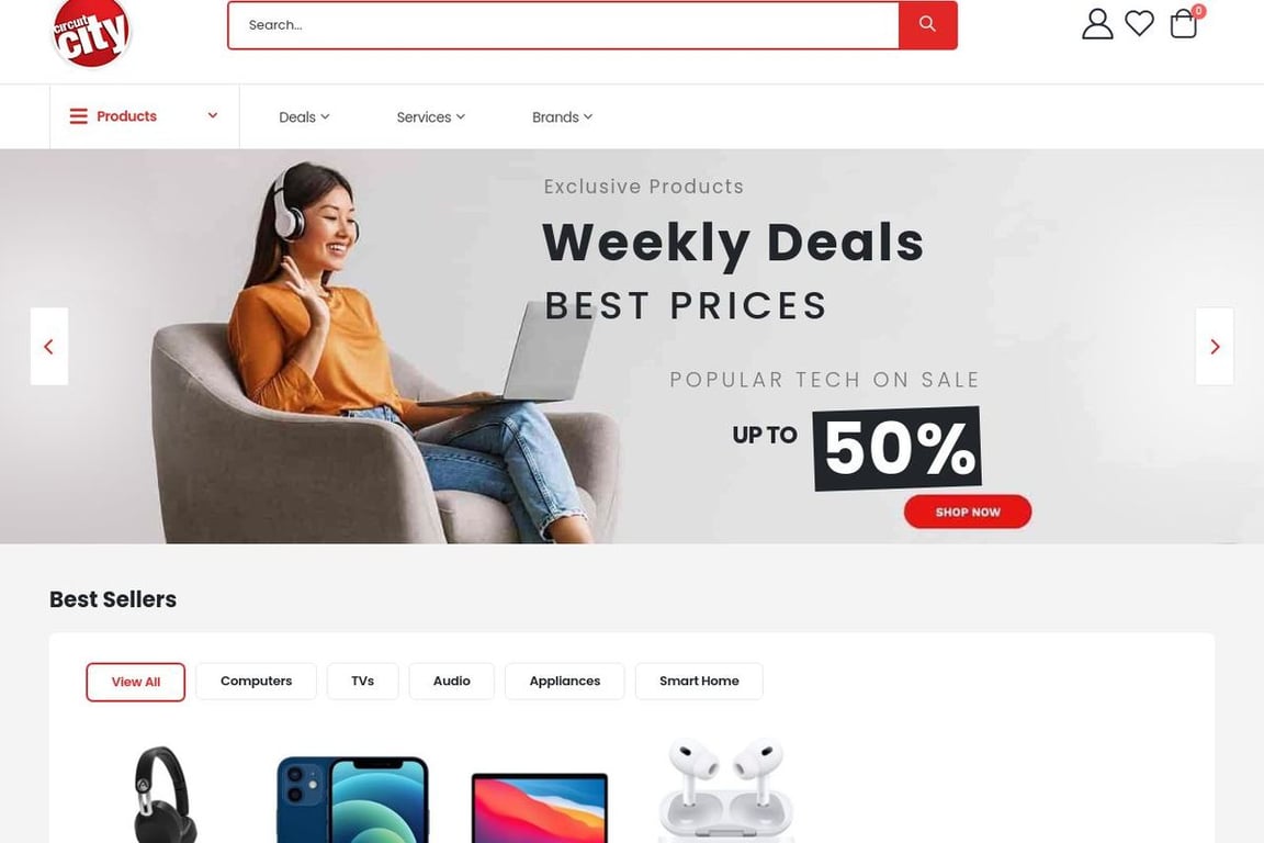 Circuit City homepage