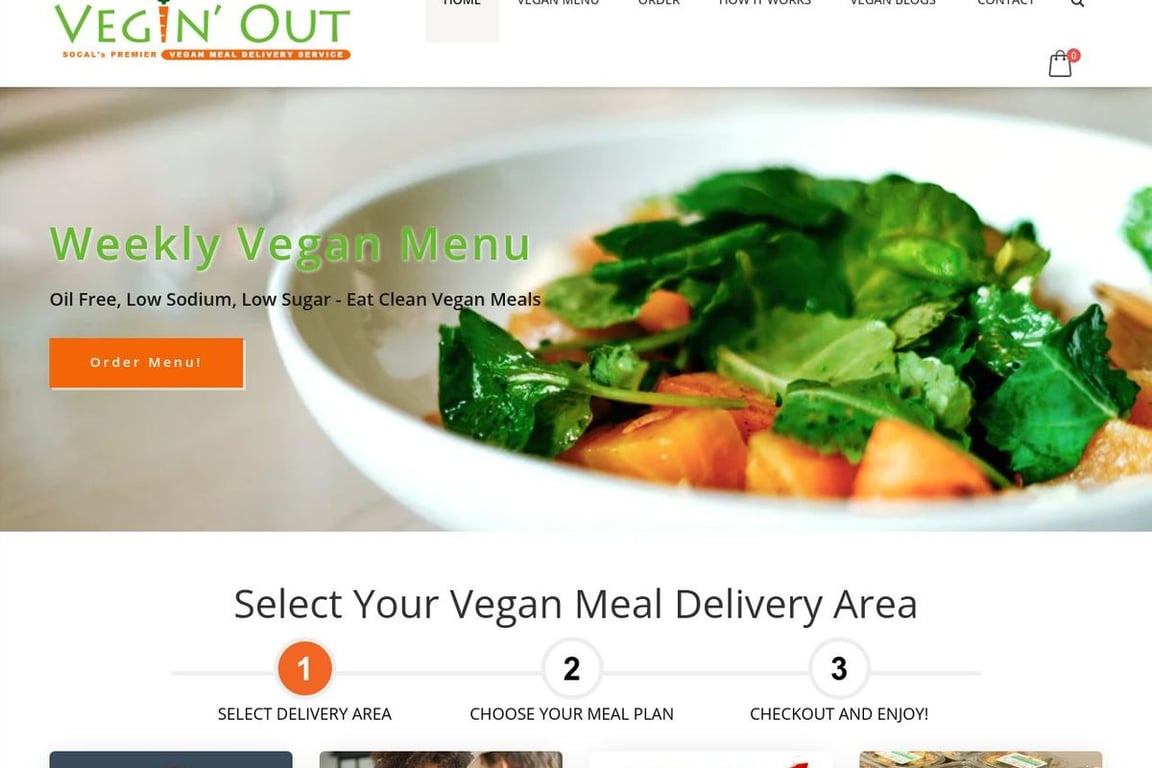 Vegin’ Out homepage
