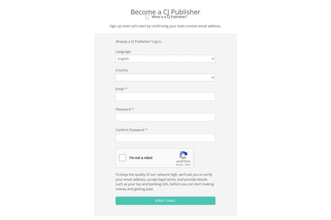GLOSSYBOX affiliate program signup page