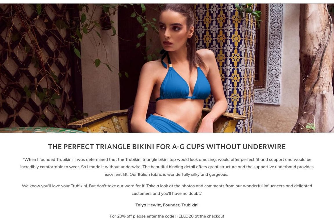 Trubikini homepage