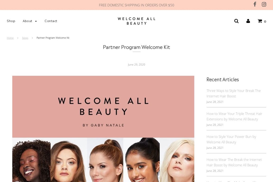 Welcome All Beauty affiliate program signup page