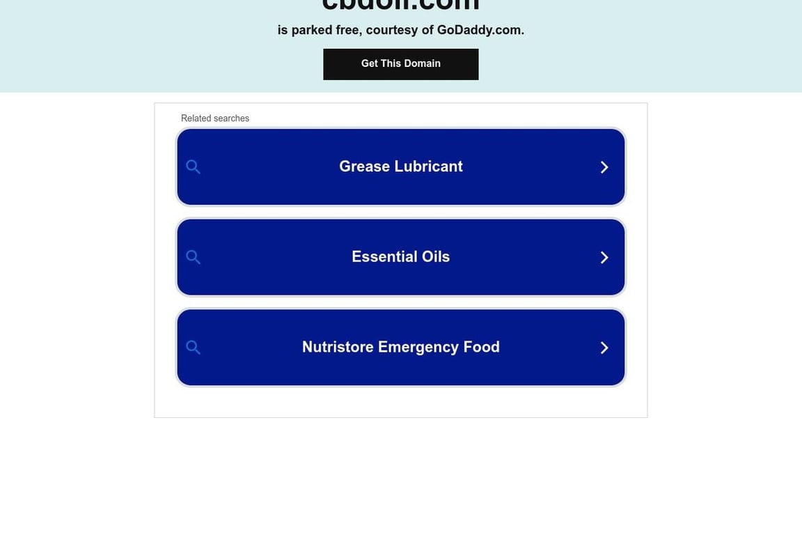 CBDOil.com homepage