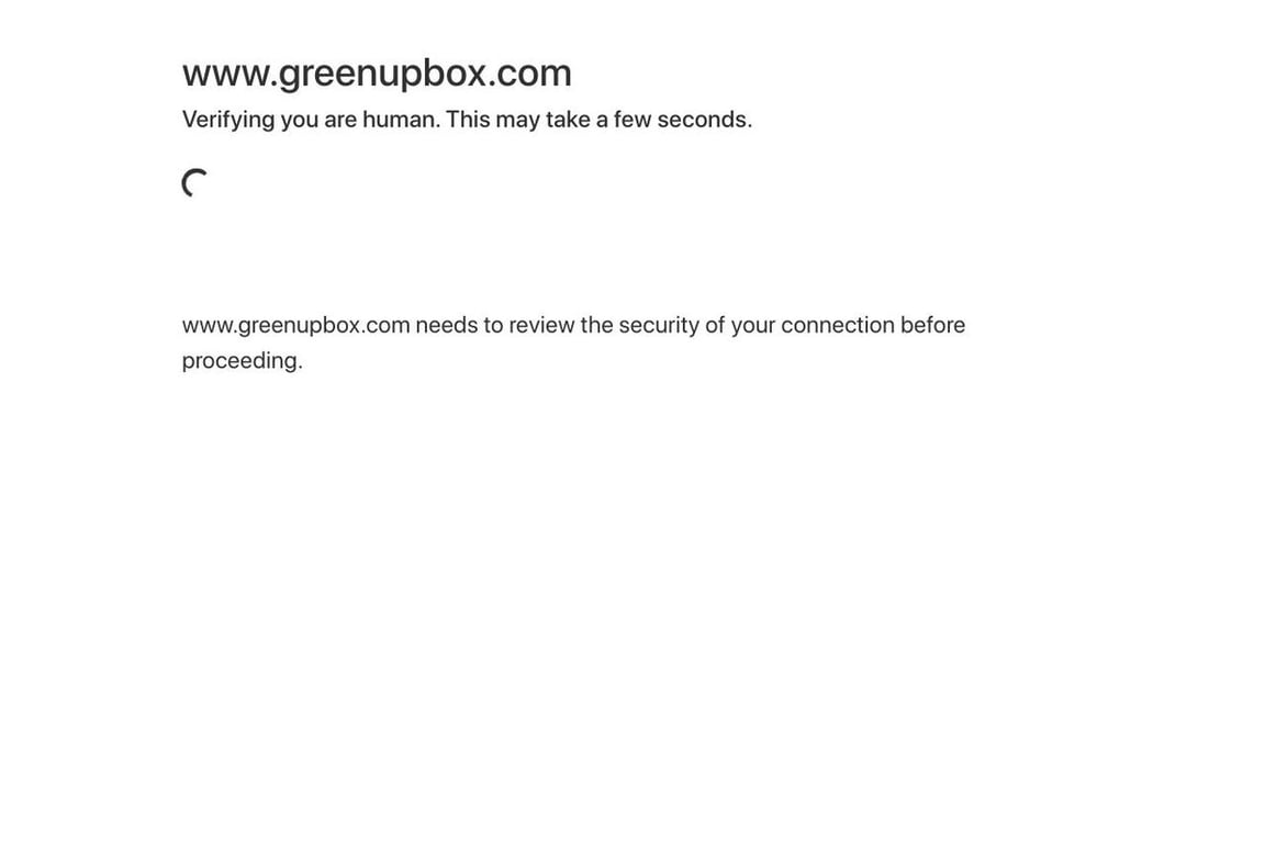 GreenUP Box homepage