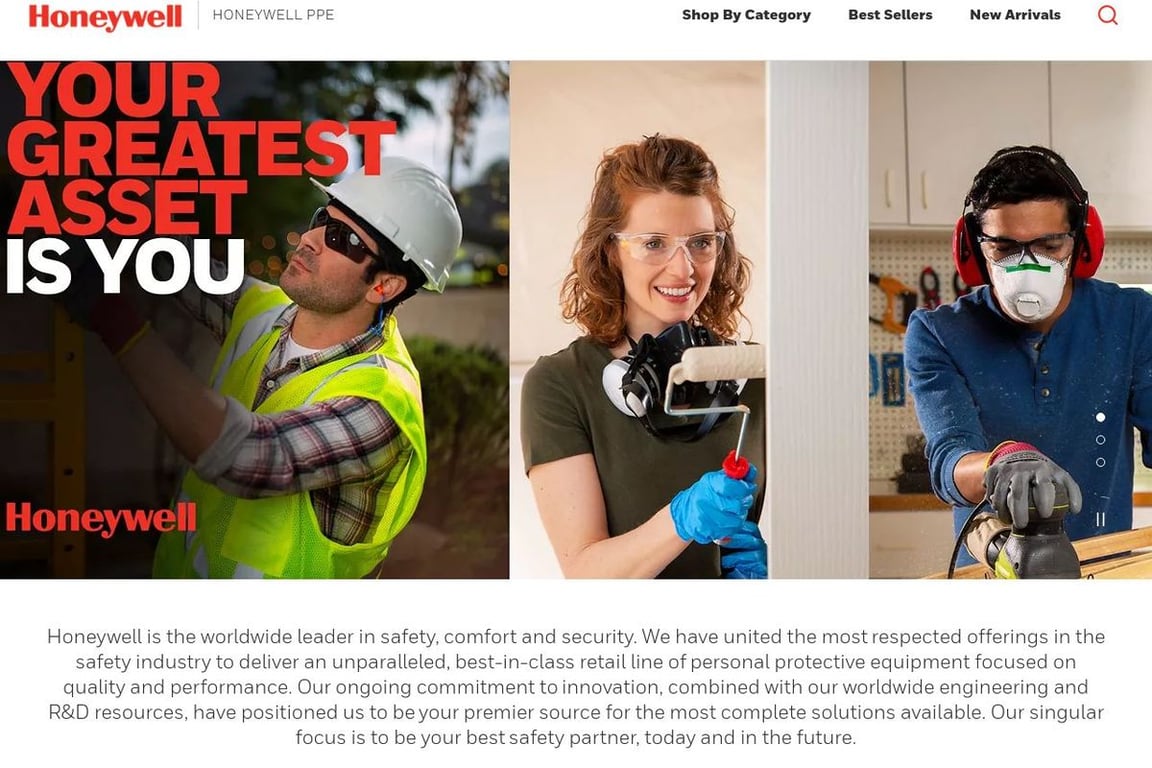 Honeywell PPE homepage