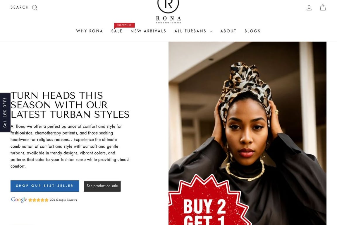 Turban by Rona homepage