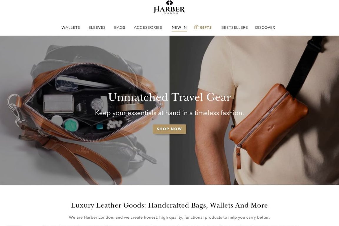 Harber London homepage