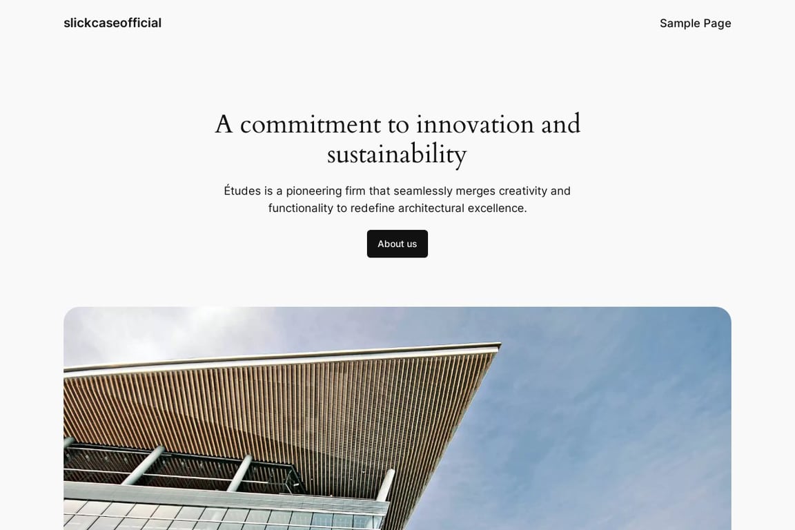 Slick Case homepage