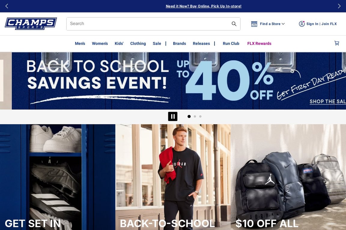 Eastbay homepage