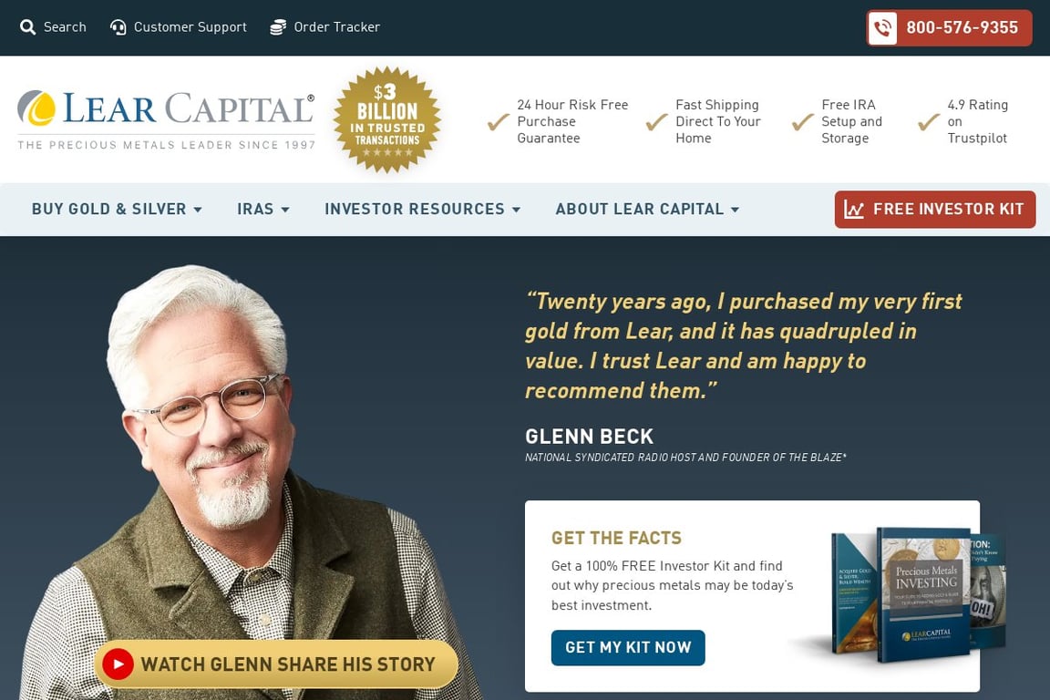Lear Capital homepage