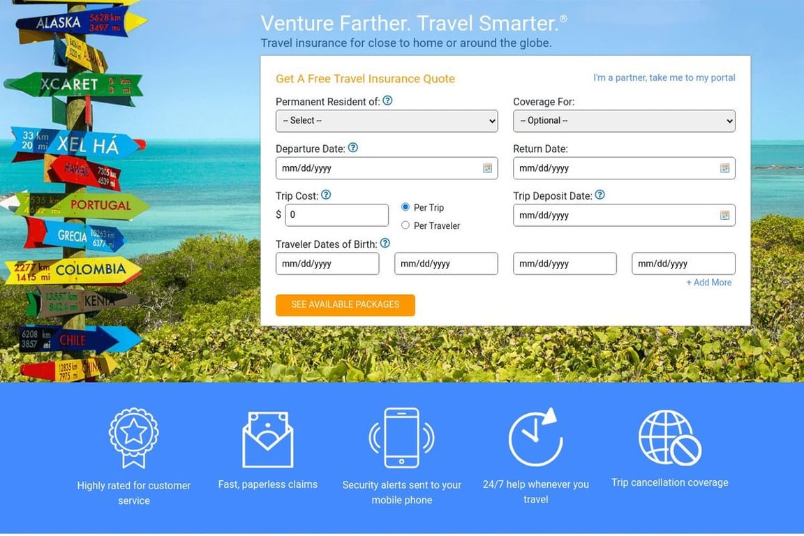 RoamRight homepage