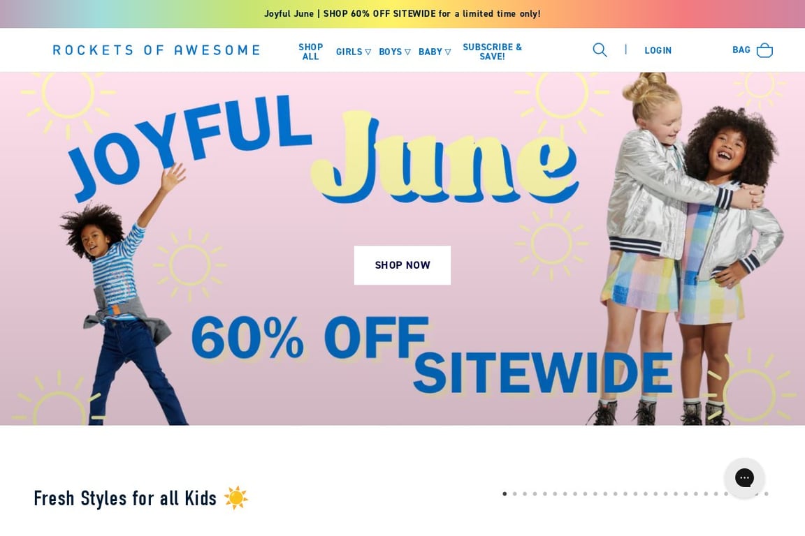 Rockets of Awesome homepage