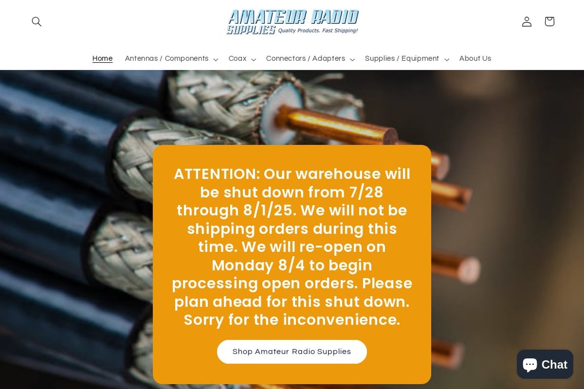 Amateur Radio Supplies homepage