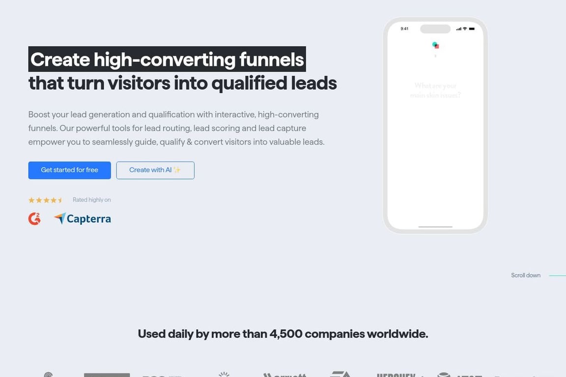 involve.me homepage