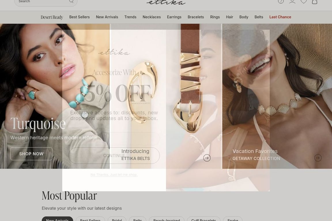 Ettika homepage